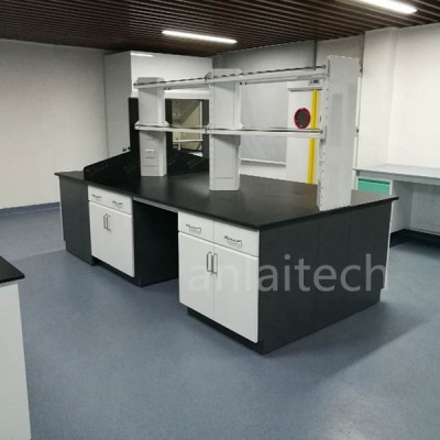 All steel material chemistry laboratory work bench